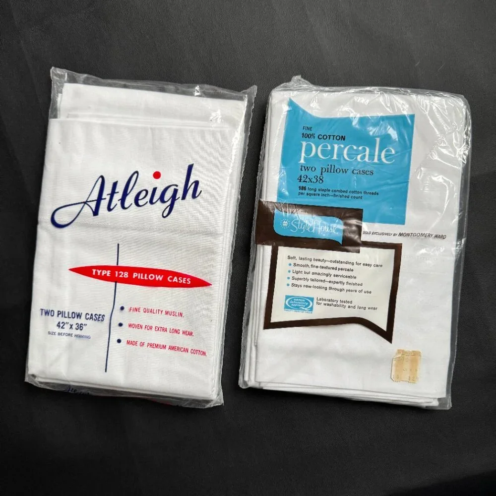 Bundle of Cotton Pillow Cases NIP Vintage - Picture 12 of 12